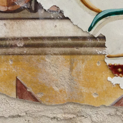 Multi Layer Fresco 003 (fragment) - Buon Fresco - 16X16 on ceramic tile, renaissance collection, by iLia Fresco 2013