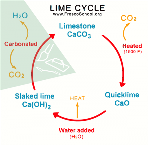 The Lime Cycle and the Fresco Medium (the process)." 