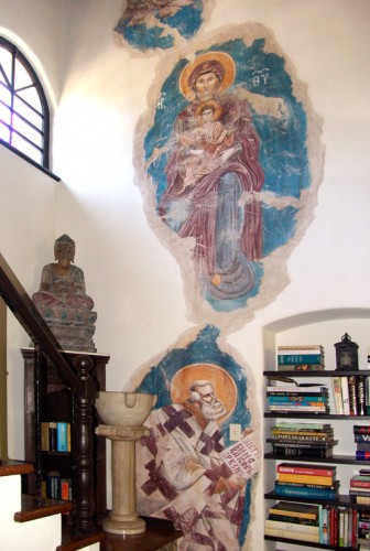 Byzantine Fresco Installation - true (buon) fresco, by iLia Fresco (Anossov), Hollywood CA, 2011