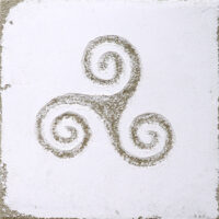 Celtic - Lake & Water Glyphs - Sgraffito Fresco - Fluid Pixels Series