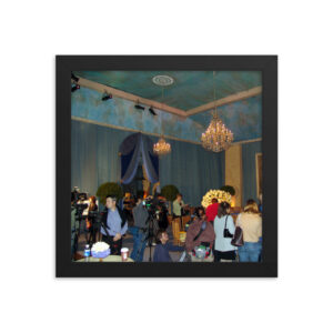 iLia Fresco at the decor design presentation for the 76th Academy Awards Governors Ball black-10x10 framed poster