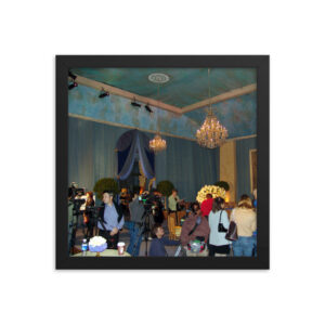 iLia Fresco at the decor design presentation for the 76th Academy Awards Governors Ball black-12x12 framed poster